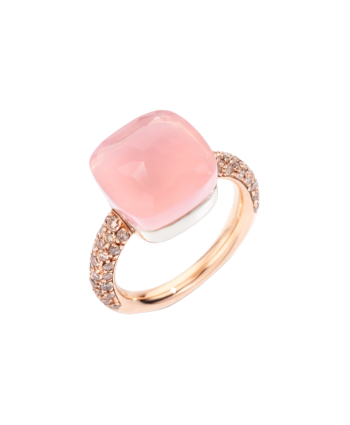 Anillo Nudo Maxi Con Cuarzo...