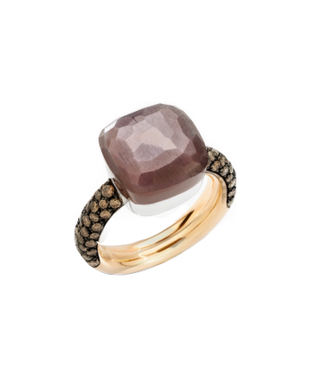 Anillo Nudo Chocolate Maxi