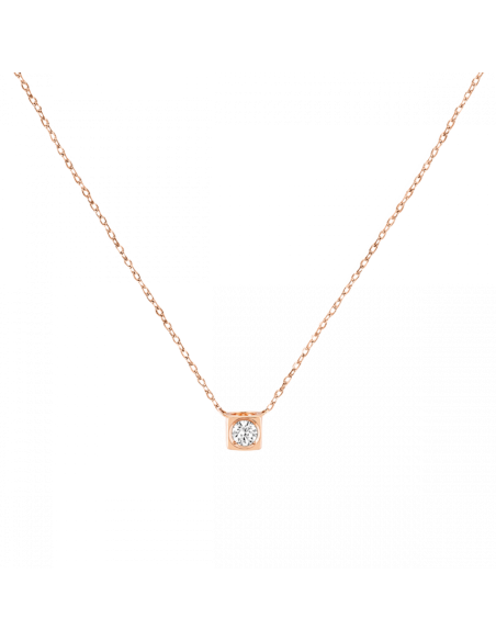 Necklace dinh van Le Cube Diamant medium size model